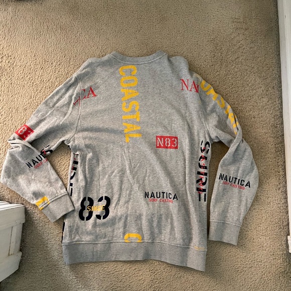 Nautica All Over Print Crewneck Sweatshirt - Picture 4 of 5